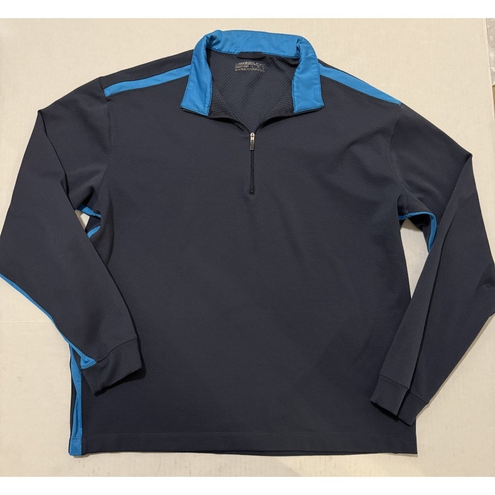 Nike Golf Dri Fit Men's Large Standard Fit 1/4 Zip Lightweight Athletic Shirt